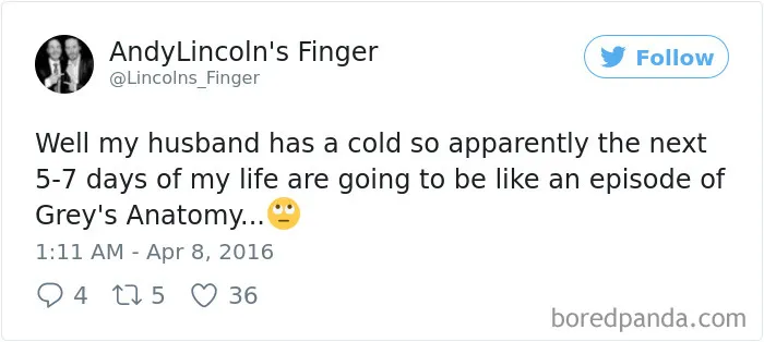 45 Hilarious Posts About Husbands Who Catch A Cold And Think They're Dying