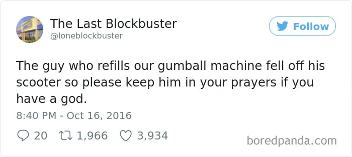 The Last Blockbuster Is Alive, And Here's 189 Of Their Funniest Tweets