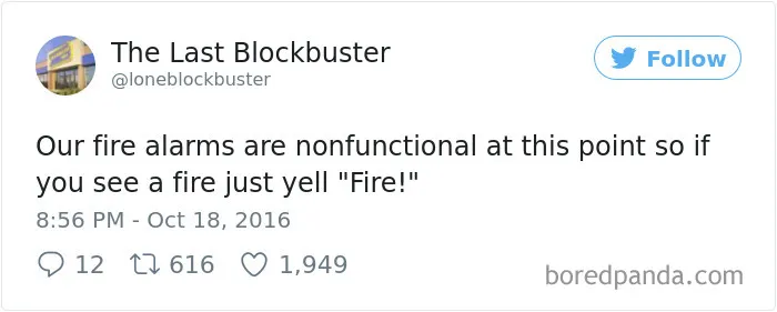 The Last Blockbuster Is Alive, And Here's 189 Of Their Funniest Tweets