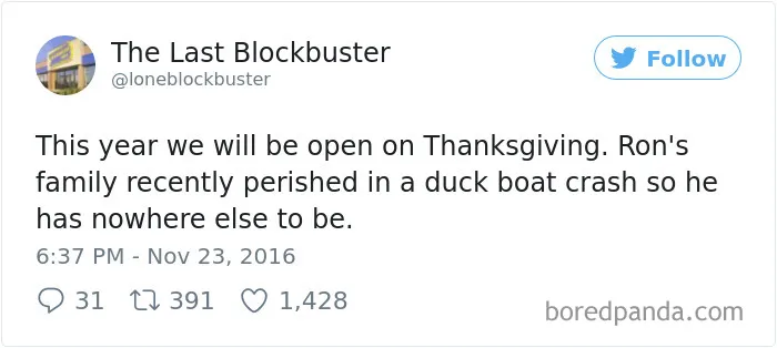 The Last Blockbuster Is Alive, And Here's 189 Of Their Funniest Tweets