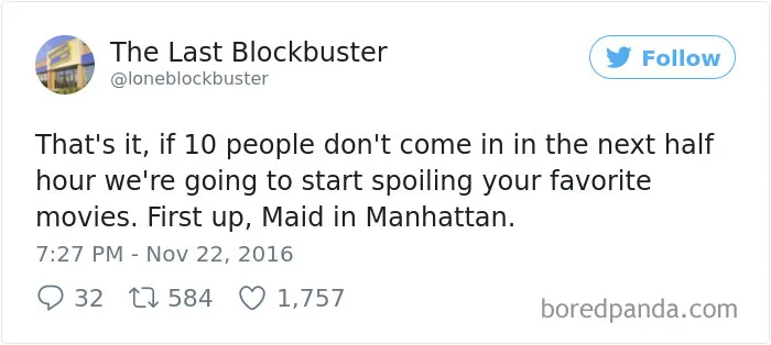 The Last Blockbuster Is Alive, And Here's 189 Of Their Funniest Tweets