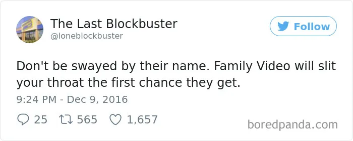 The Last Blockbuster Is Alive, And Here's 189 Of Their Funniest Tweets