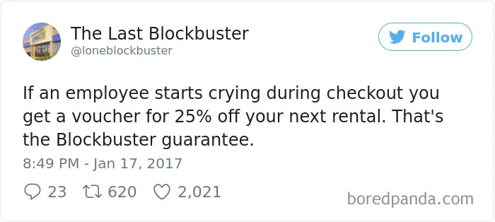 The Last Blockbuster Is Alive, And Here's 189 Of Their Funniest Tweets