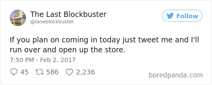 The Last Blockbuster Is Alive, And Here's 189 Of Their Funniest Tweets