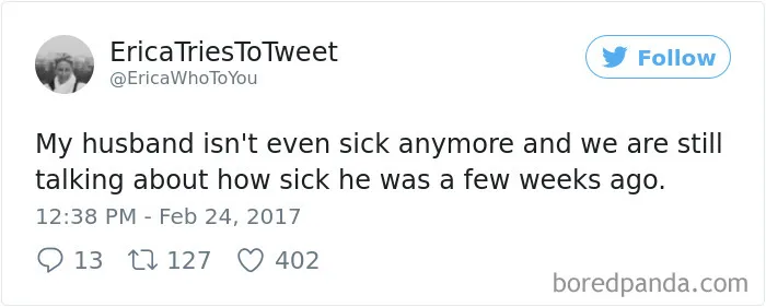 45 Hilarious Posts About Husbands Who Catch A Cold And Think They're Dying