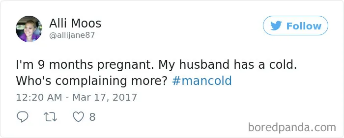 45 Hilarious Posts About Husbands Who Catch A Cold And Think They're Dying