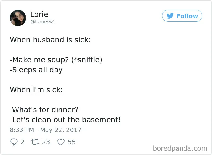 45 Hilarious Posts About Husbands Who Catch A Cold And Think They're Dying