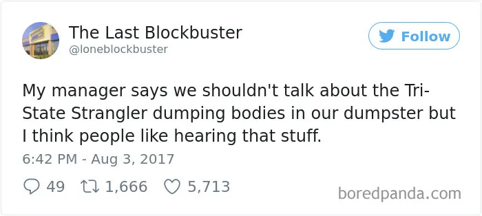 The Last Blockbuster Is Alive, And Here's 189 Of Their Funniest Tweets