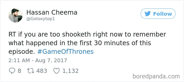 82 Of The Most Hilarious Reactions To This Week's Game Of Thrones