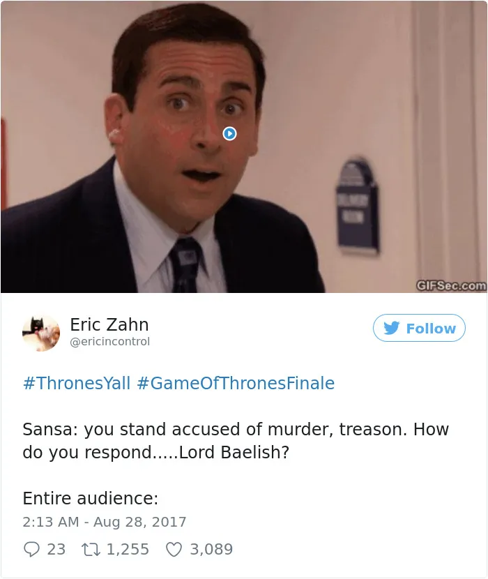 193 Hilarious Reactions To The 'Game Of Thrones' Season Finale