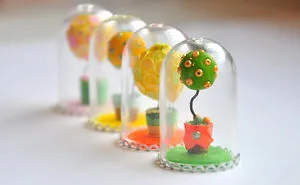 Creating A Mini Topiary Under Glass