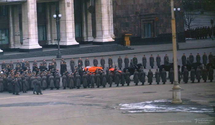 Stalin’s Coffin Rolling Towards Red Square