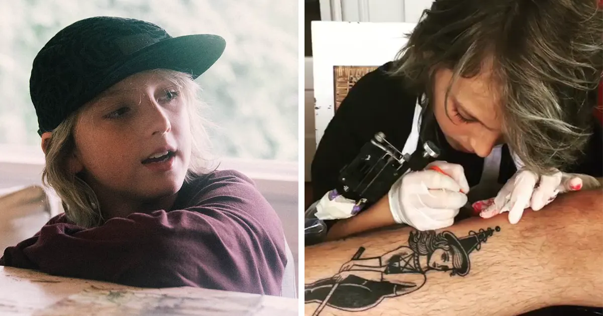 Este tatuador prodigio de 12 años se vuelve viral, y sus obras hablan por sí solas