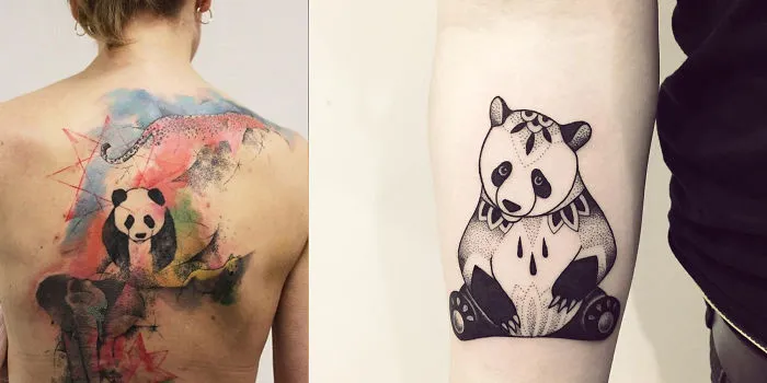 Really Cute Panda Tattoos For Women!