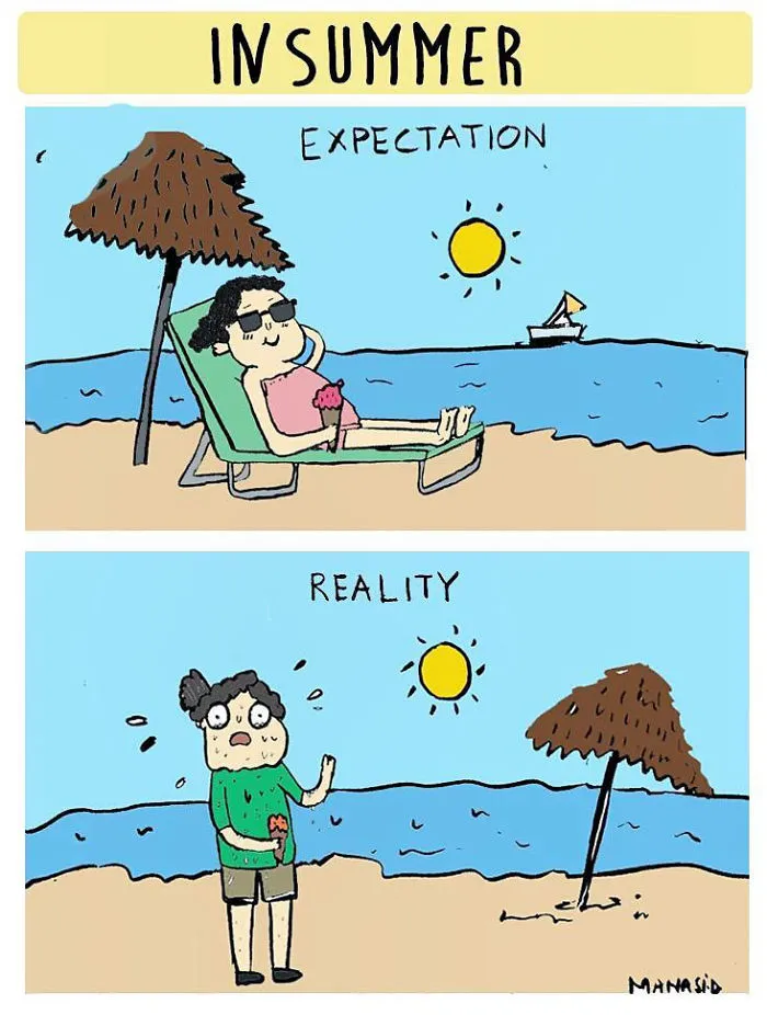132 Funny Comics About Summer Problems That Almost Everyone Will Relate To