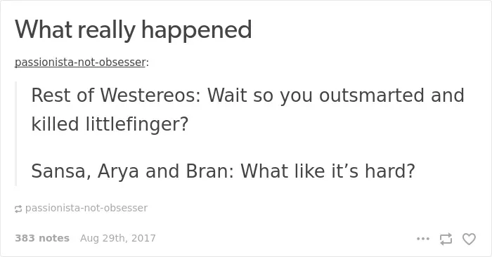 193 Hilarious Reactions To The 'Game Of Thrones' Season Finale