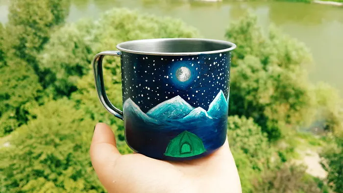 These Hand-Painted Mugs Will Let You Enjoy Art While In The Wild
