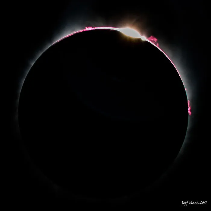 The End Of Totality At Salem, Oregon