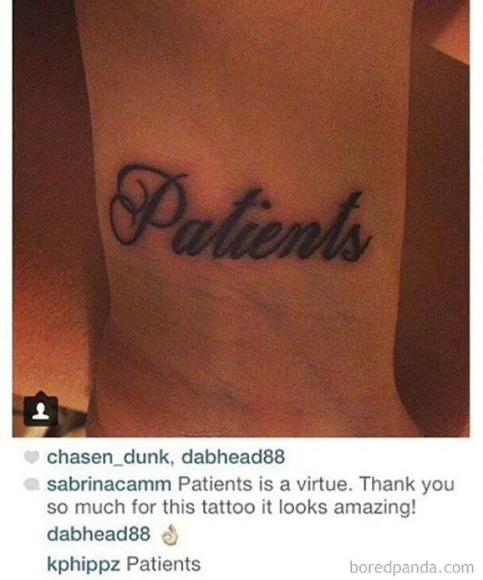 Patients Is A Virtue