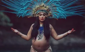 Maternity Pictures Inspired By Authenticity Of Aztec Culture