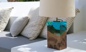 Iluka London Seamlessly Fuses Wood With Acrylic To Create A Stunning Collection Of Modern Table Lamps