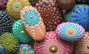 Unique 3D Mandala Stones