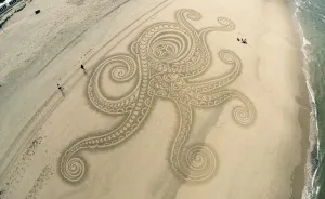 I've Been Drawing On Beaches Since Childhood, And I Still Do