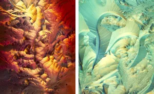 I've Spent The Past Year Photographing Crystalized Substances Through My Microscope