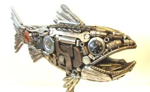 I Create Unique Sculptures From Various Metal Items