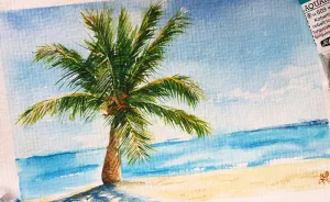 Summer, Don't Go Away! I Paint Colorful Summery Watercolor Postcards