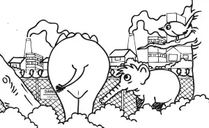 We Created A Comic Strip To Discuss Various Environmental And Social Problems From The Perspective Of Animals