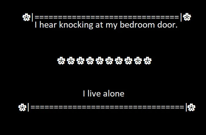 Two Sentence Horror Story Attempt