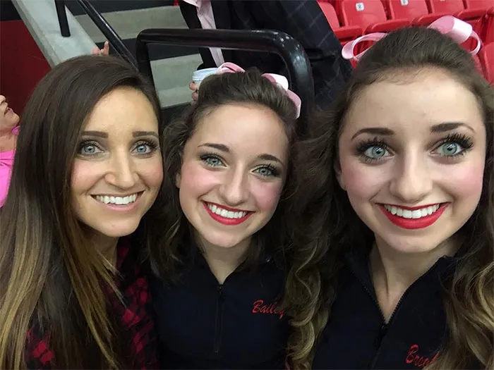 Mother And Her Twin Daughters