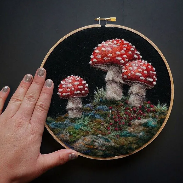 Artist Uses Needle And Wool To "Paint" Realistic Portraits Of Animals