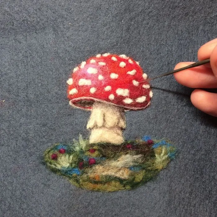 Artist Uses Needle And Wool To "Paint" Realistic Portraits Of Animals