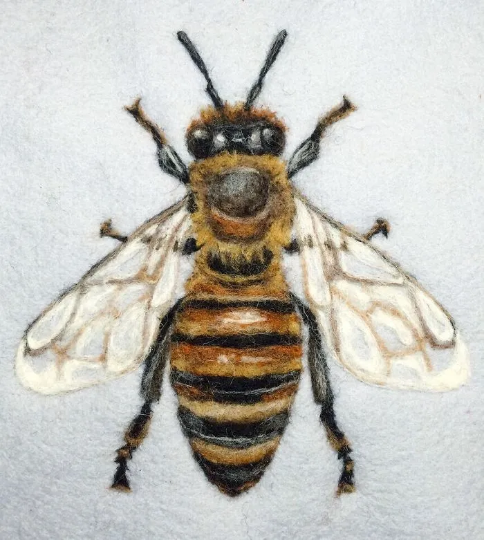 Artist Uses Needle And Wool To "Paint" Realistic Portraits Of Animals