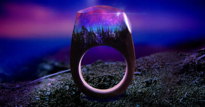 We Hide Mysteries Inside Our Wood And Resin Ring