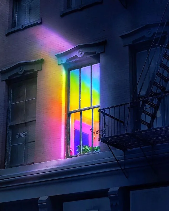 New York Artist Covers Pictures In Rainbows Because Everything Is Better With Lots Of Color