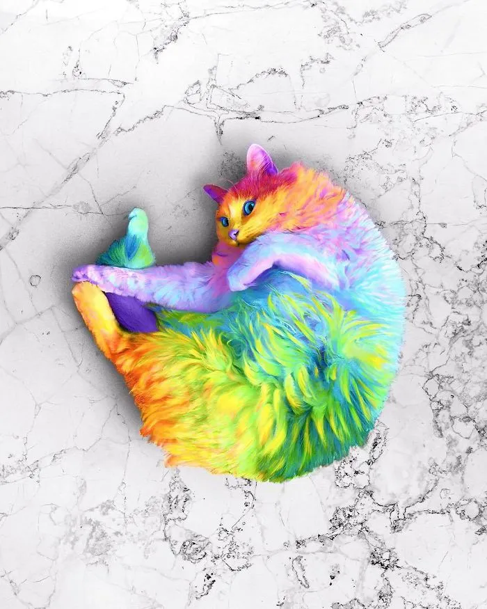 New York Artist Covers Pictures In Rainbows Because Everything Is Better With Lots Of Color