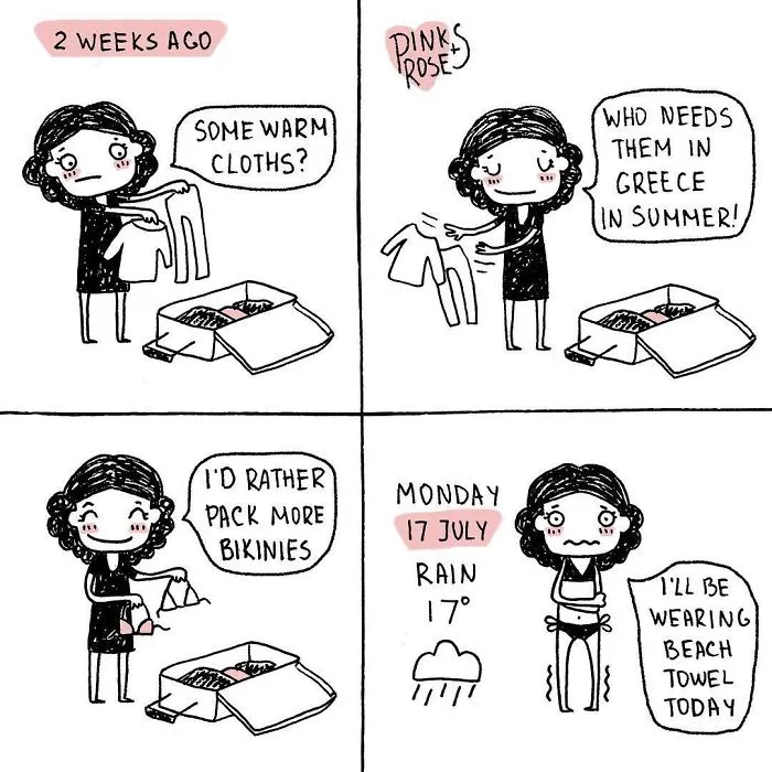 132 Funny Comics About Summer Problems That Almost Everyone Will Relate To