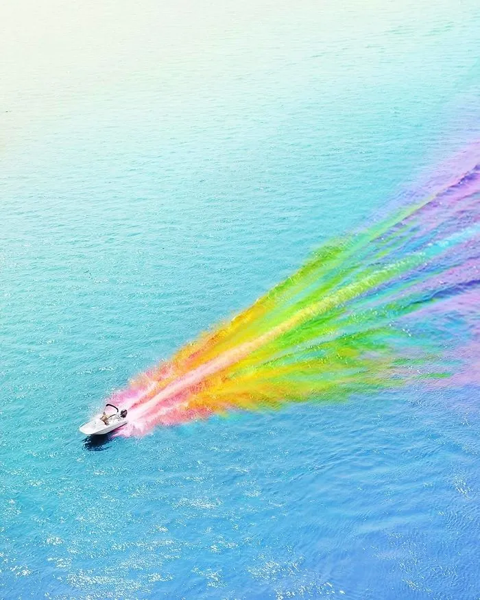 New York Artist Covers Pictures In Rainbows Because Everything Is Better With Lots Of Color
