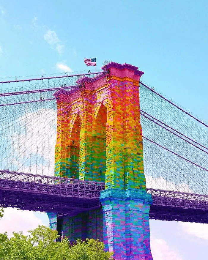 New York Artist Covers Pictures In Rainbows Because Everything Is Better With Lots Of Color