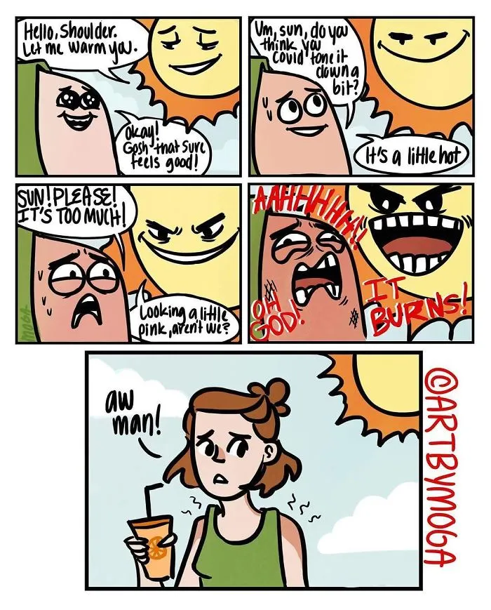 132 Funny Comics About Summer Problems That Almost Everyone Will Relate To