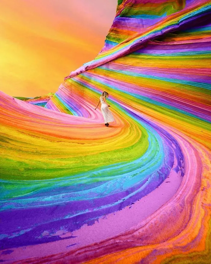 New York Artist Covers Pictures In Rainbows Because Everything Is Better With Lots Of Color