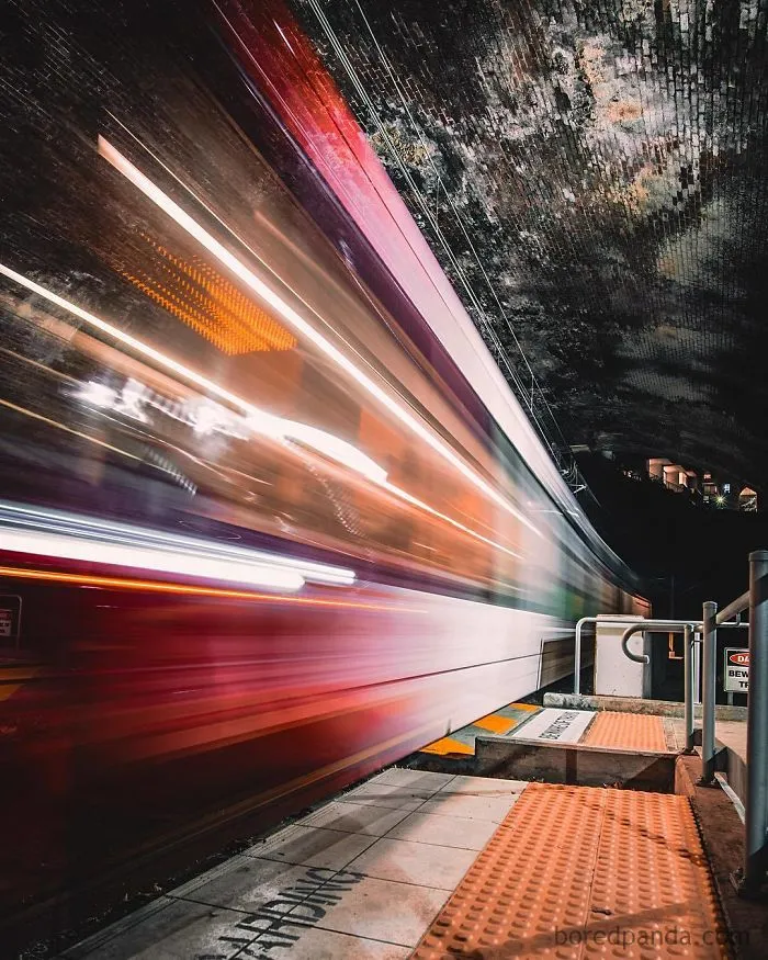 Long Exposure Of Speed Zones