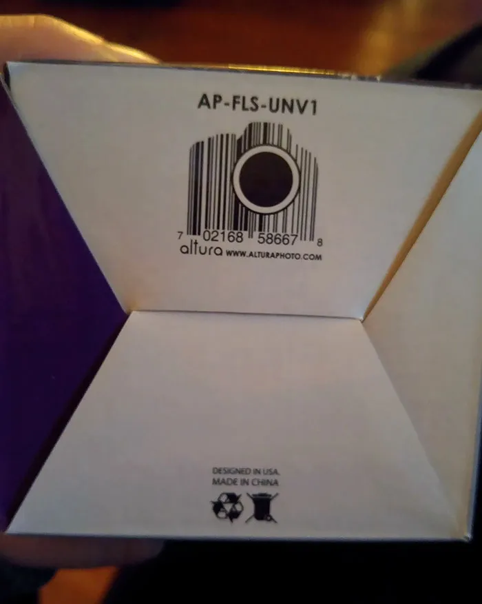 The Barcode To My Camera Flash Is A Camera