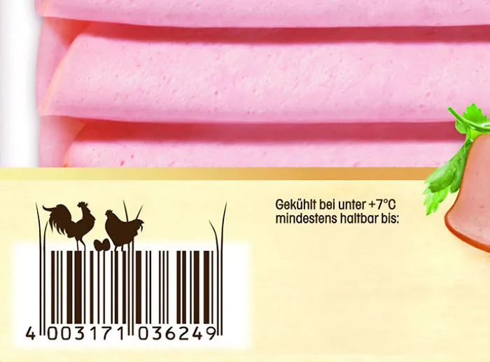 Chicken Mortadella Barcode - Look How Happy Those Chicken Are