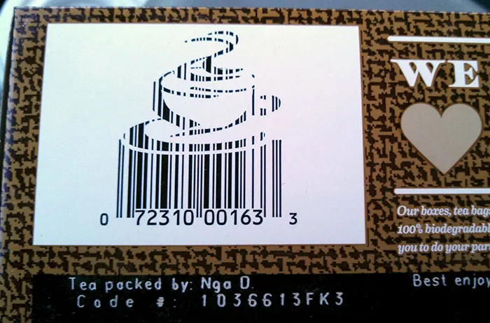 The Barcode On This Package Of Tea I Bought