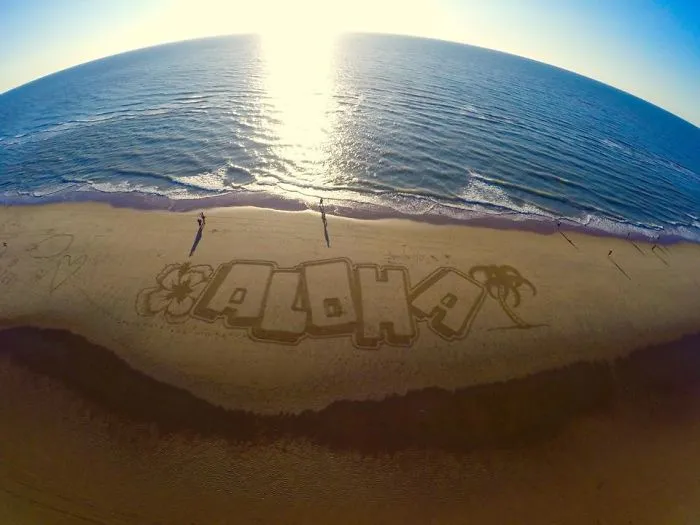 I've Been Drawing On Beaches Since Childhood, And I Still Do