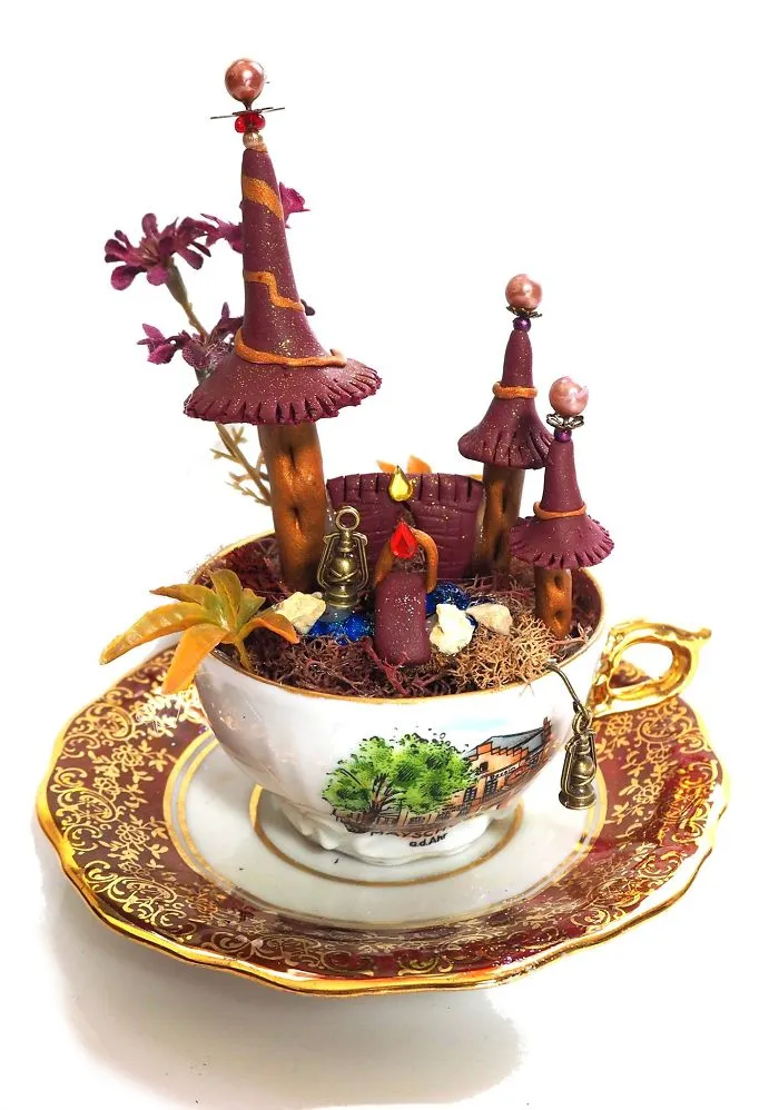 I Use Unwanted Objects To Create My Own Fantasy Worlds